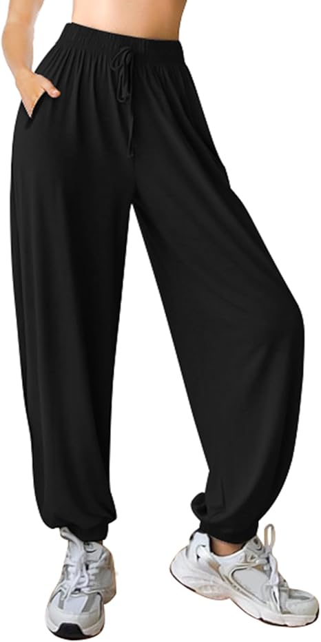ASIMOON Womens Sweatpants with Pockets Lightweight Joggers Loose Casual Pants Comfy Stretch Yoga Running Workout Lounge Pants