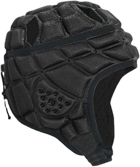 Padded Rugby Helmet Protective Soft Shell Headgear for Hockey Football Soccer Goalie