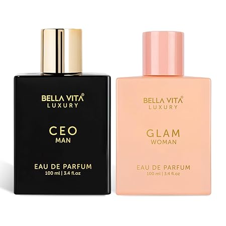 CEO MAN & GLAM Fragrance Duo | Eau de Parfum Set for Men & Women (3.3 Fl.oz Each) | Long-Lasting, Vegan, Cruelty-Free Perfumes with Premium European Oils | Perfect Gift for Birthdays & Anniversaries