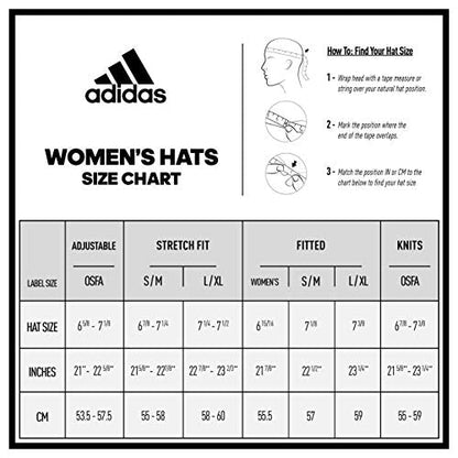 adidas Women's Superlite 2 Relaxed Adjustable Performance Cap, Black/White, One Size