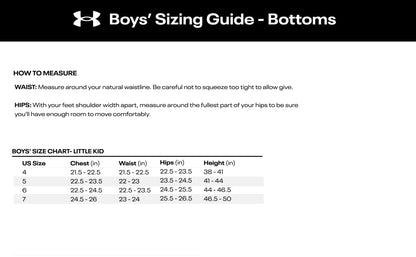 Under Armour Boys' Fleece Joggers, Adjustable Drawstring & Cuffed Ankles, Carbon Black, 6