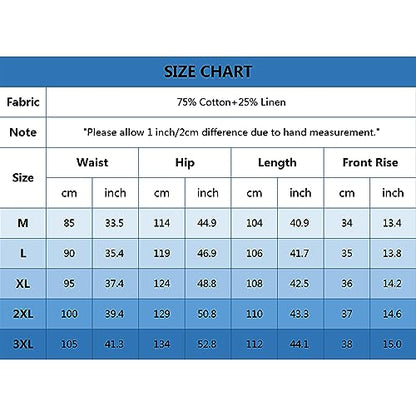 NANAMEEI Sport Mens Yoga Harem Pants Linen Aladdin Pants Summer Trousers Linen Pants Botton Pockets Army Green L