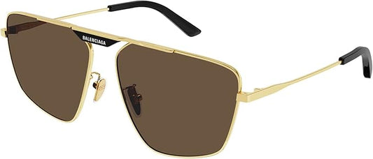 Balenciaga BB0246SA Gold/Brown 61/15/145 men Sunglasses
