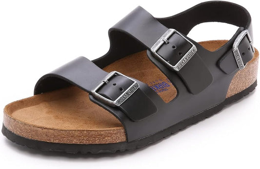 Birkenstock Milano Unisex Soft Footbed Leather Sandal