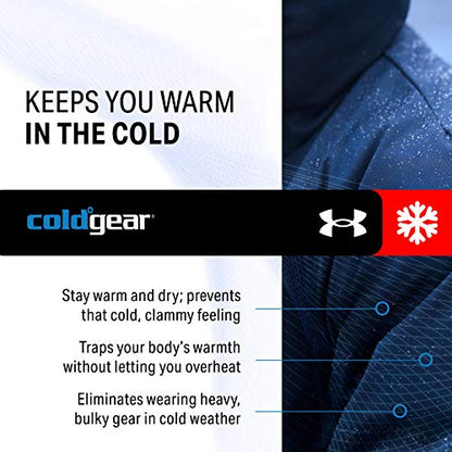 Under Armour Men's ColdGear Compression Leggings, Black (001)/Charcoal, Medium
