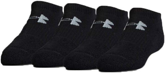 Under Armour Boy`s Performance No Show Socks 4 Pack
