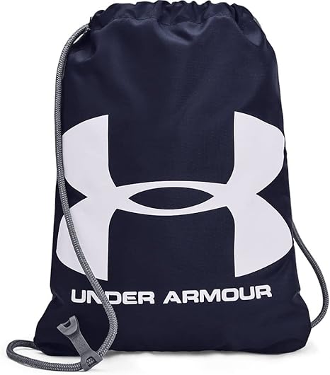 Under Armour Unisex-Adult Ozsee Sackpack , Midnight Navy (411)/White , One Size Fits All