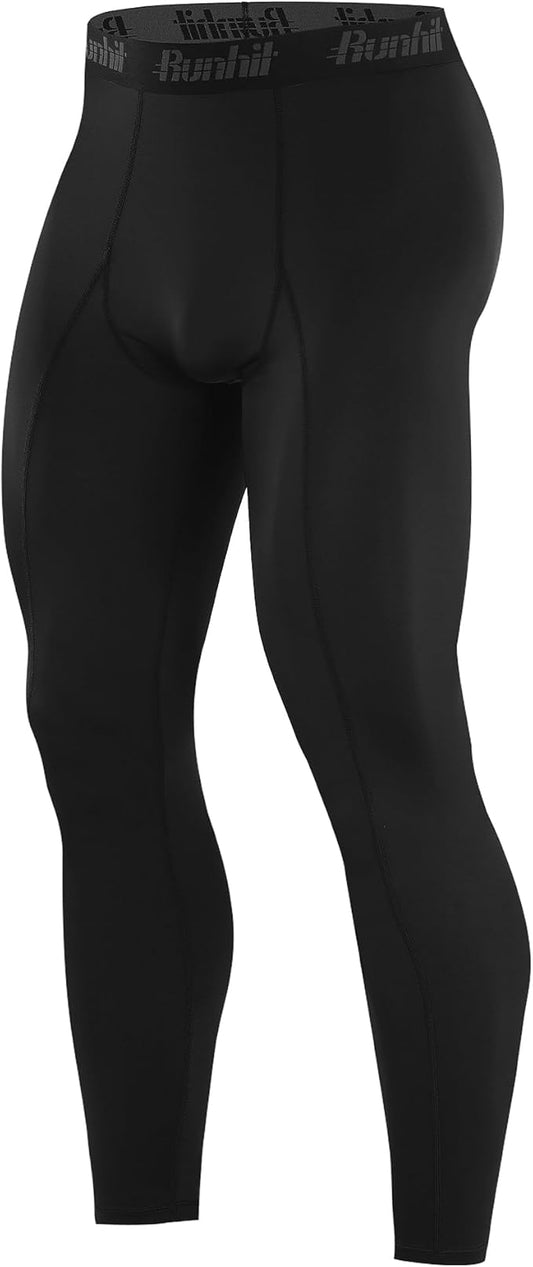 Runhit Men‰۪s Compression Pants Running Tights Workout Leggings Athletic Base Layer Pants for Sports Yoga Basketball