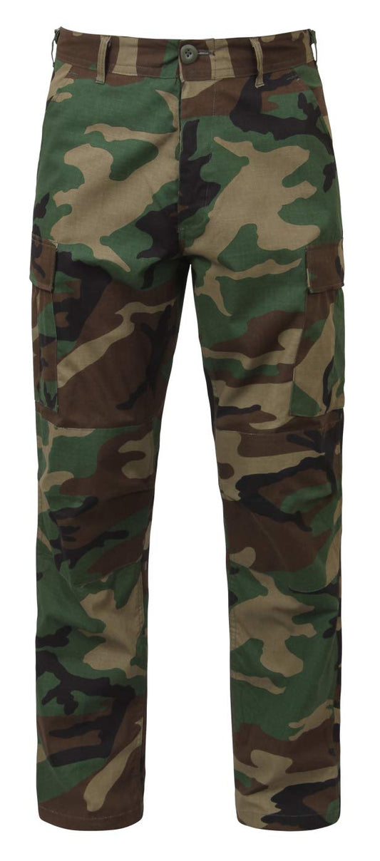 Rothco Rip-Stop BDU Pants (US, Alpha, X-Small, Regular, Regular, Woodland Camo)