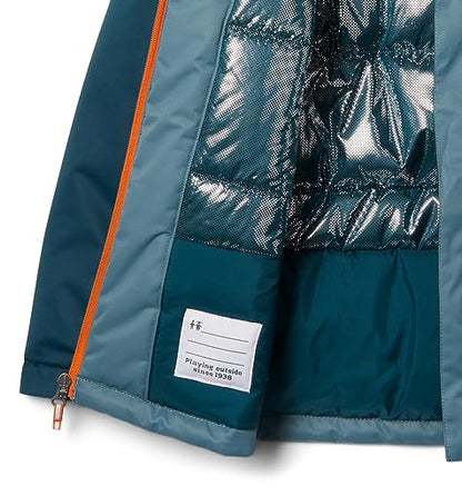 Columbia Boy's Hikebound™ Insulated Jacket (Little Kids/Big Kids) Metal/Night Wave 2XS (4-5 Little Kids)