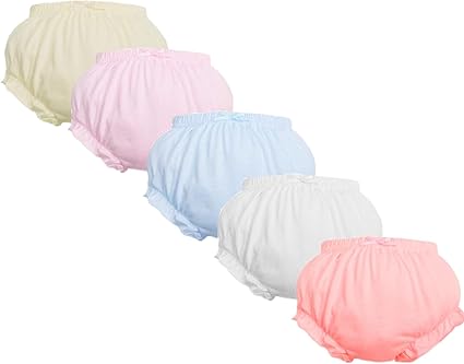 Baby Diaper Covers for Girls Newborn Soft Cotton Ruffle Bloomers Toddler Underwear