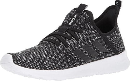 adidas Women's Cloudfoam Pure 2.0 Running Shoe, Black/Black/White, 5