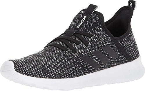 adidas Women's Cloudfoam Pure 2.0 Running Shoe, Black/Black/White, 5