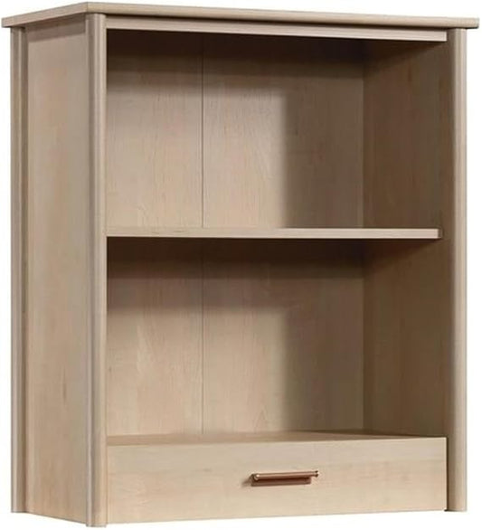 Pemberly Row Transitional Engineered Wood Library Hutch in Maple