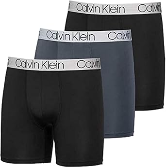 Calvin Klein Men's Micro 3-Pack Boxer Brief Black Multi, Large