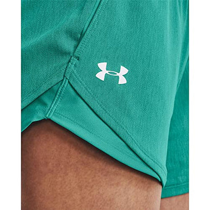 Under Armour Women's Play Up Twist Shorts 3.0 , Neptune (369)/White , Medium