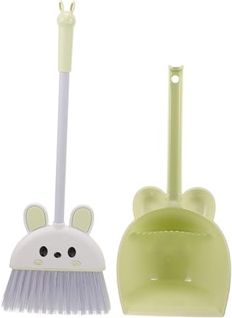 Beaupretty 1 Set Children's Broom and Dustpan Small Broom Prop Children Broom Accessories Cleaning Accessories Household Cleaning Tool Small Dust Pan for Children Kid's Broom