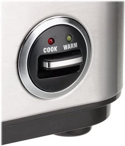 Cuisinart CRC-400 4 Cup Rice Cooker, Stainless Steel Exterior