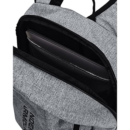 Under Armour Adult Halftime Backpack , Pitch Gray Medium Heather (012)/Black , One Size Fits All