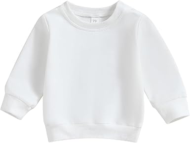 Baby Boy Girl Pumpkin Sweatshirt Tops Toddler Halloween Outfit Long Sleeve Crewneck Pullover Sweater Shirt Fall Clothes