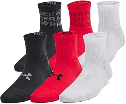 Under Armour Kids' Youth Essential Quarter Socks (6 Pairs)