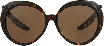 Balenciaga Round Oval Sunglasses Havana Black Brown Eyewear Made In Japan Acetate Designer Fashion for Everyday Luxury