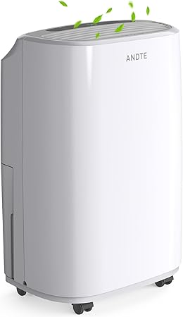 2500 Sq.Ft Dehumidifier for Home Basement, ANDTE 34 Pints Dehumidifier with Drain Hose with Smart Humidity Control, 3 Operation Modes, Powerful Moisture Removal for Large Room, RV, Bathroom, Bedroom