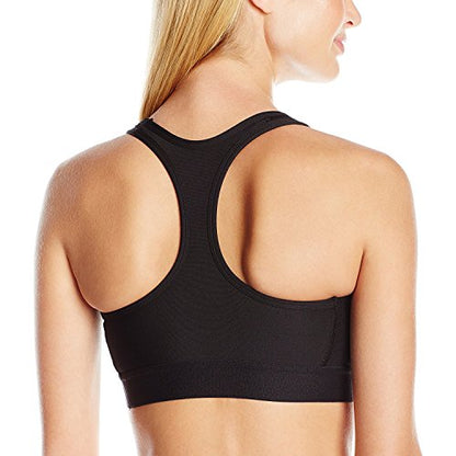 Hanes Sport Women's Compression Racerback Sports Bra,Black,Large