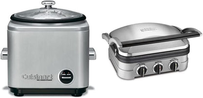 Cuisinart CRC-400 4 Cup Rice Cooker, Stainless Steel Exterior