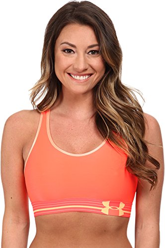 Under Armour Women's UA HeatGear® Alpha Bra After Burn/Afterglow/X-Ray Sports Bra XS (US 0-2)