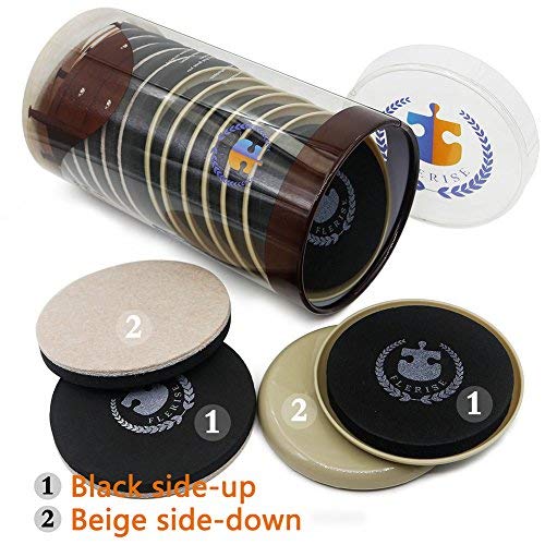 Round Furniture Moving Kit (16 Piece) for Carpeted and Hard Floor Surfaces Felt