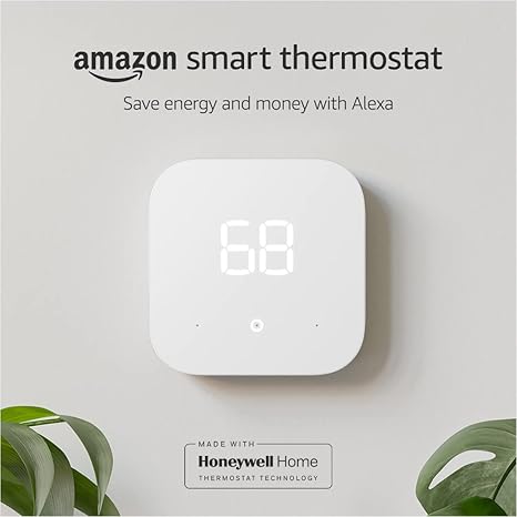 Certified Refurbished Amazon Smart Thermostat äóñ ENERGY STAR certified, DIY install, Works with Alexa äóñ C-wire required