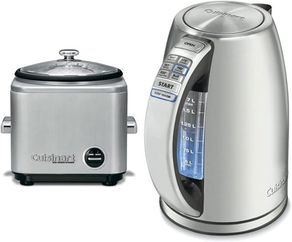 Cuisinart CRC-400 4 Cup Rice Cooker, Stainless Steel Exterior