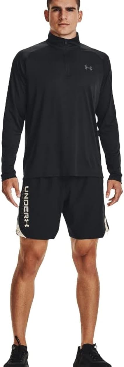 Under Armour Men's Velocity 2.0 1/4 Zip, (001) Black / / Pitch Gray, Large