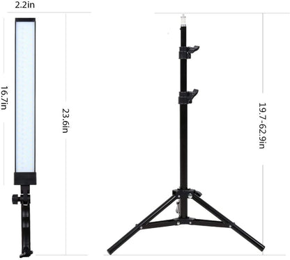 GSKAIWEN 180 LED Light Photography Studio LED Lighting Kit Adjustable Light with Light Stand Tripod Photographic Video Fill Light