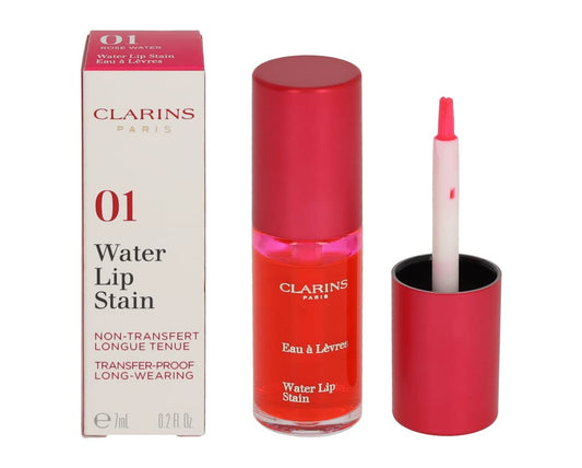 Clarins Water Lip Stain | Matte Finish | Moisturizing and Softening | Buildable, Transfer-Proof, Mask-Proof, Lightweight and Long-Wearing