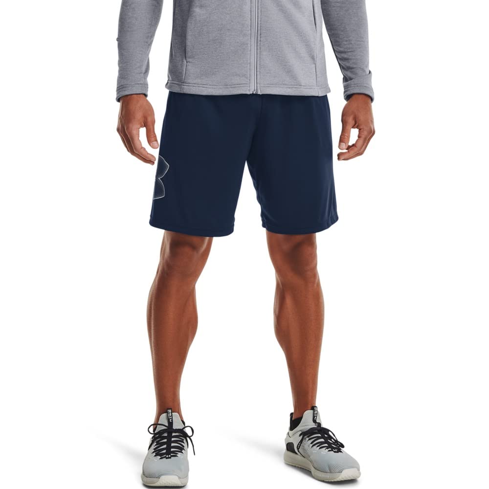 Under Armour Mens Tech Graphic Short , Academy Blue (409)/Steel , Small