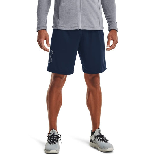 Under Armour Mens Tech Graphic Short , Academy Blue (409)/Steel , Small