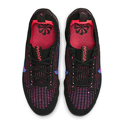 Nike Women's Air Vapormax 2021 FK Sneakers, Black/Hyper Pink-Racer Blue, 10.5 M US
