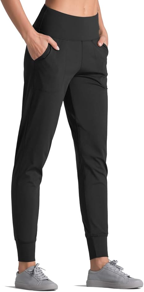Dragon Fit Joggers for Women with Pockets, High Waist Workout Yoga Tapered Sweatpants Women's Lounge Pants