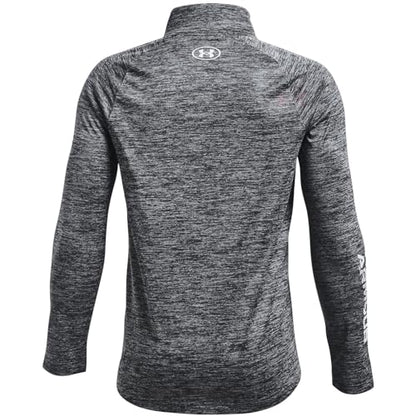 Under Armour Boys' Standard Tech Big Logo ½ Zip T-Shirt, Pitch Gray (012)/Gray, Youth Large