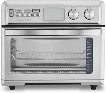 Cuisinart TOA-95 Digital AirFryer Toaster Oven, Premium 1800-Watt Oven with Digital Display and Controls _ã_ Extra-Large Capacity, Intuitive Programming and Adjustable Temperature, Stainless Steel