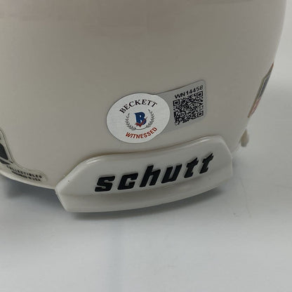 Autographed/Signed Earl Campbell Texas Longhorns College Football Mini Helmet Beckett BAS COA