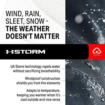 Under Armour Women's Qualifier Storm Packable Jacket , Black (003)/Reflective , Small