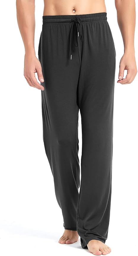 Idtswch 32/34/36/38 Long Inseam Men's Tall Extra Long Pajama Pants, Lounge Jogger Yoga Pants, Sleepwear with Pockets for Men