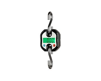 Klau Portable Mini Crane Scale 150 kg / 300 lb Heavy Duty Digital Hanging Scales LCD Display with Backlight for Home Farm Hunting Outdoor Black