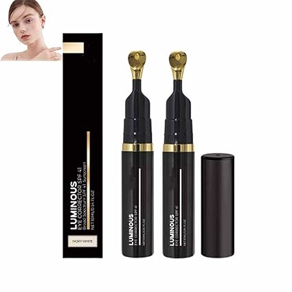 2024 New Luminous Eye Corrector Spf 41, Luminous Eye Corrector, Under Eye Color Corrector For Dark Circles, Eye Corrector Concealer, Under Eye Hydrating Serum (Natural+Ivory)