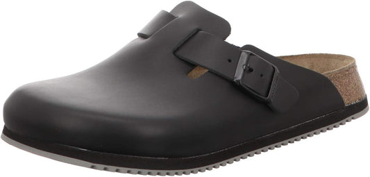 Birkenstock Original Boston Leather Regular Width, Black M15 48, 0