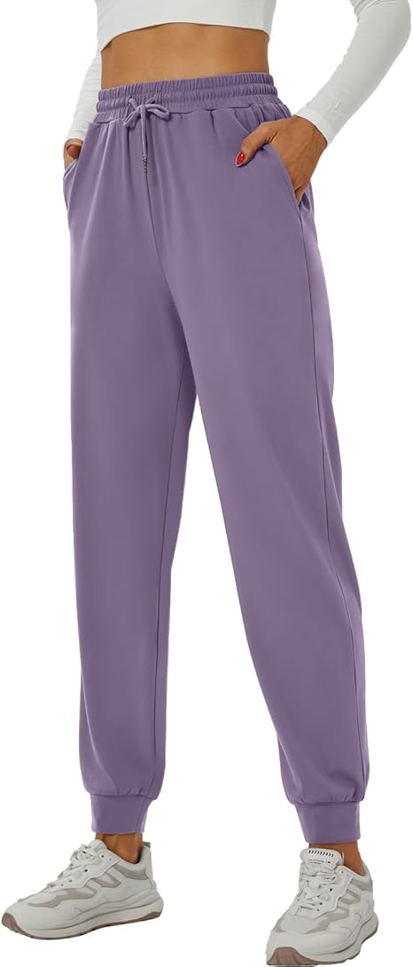 YOYOYOGA Baggy Sweatpants for Women Stretchy Joggers with Pockets Soft Workout Pants Gym Athletic Track Pants