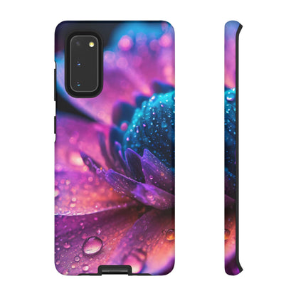 Vibrant Blue And Purple Flower Tough Phone Case